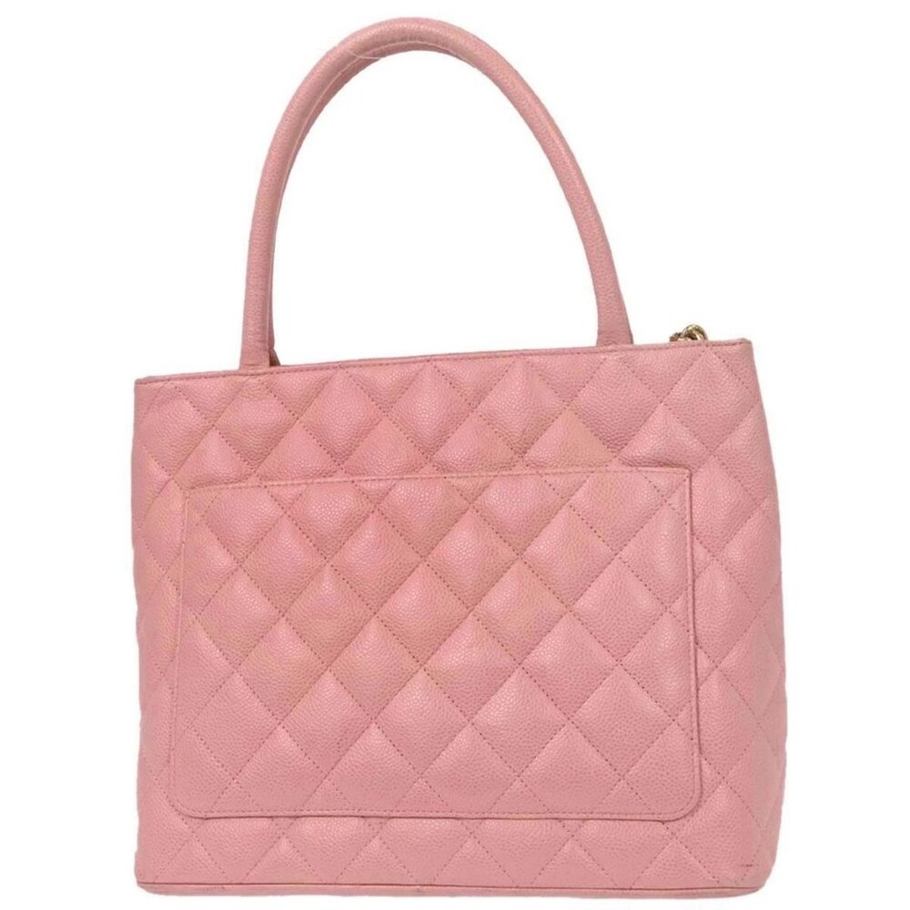 Chanel Pink Calfskin Medallion Tote Handbag - Picture 2 of 10
